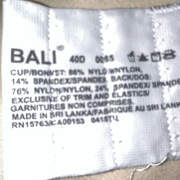 Bali gray underwire bra excellent condition. - Picture 5 of 5